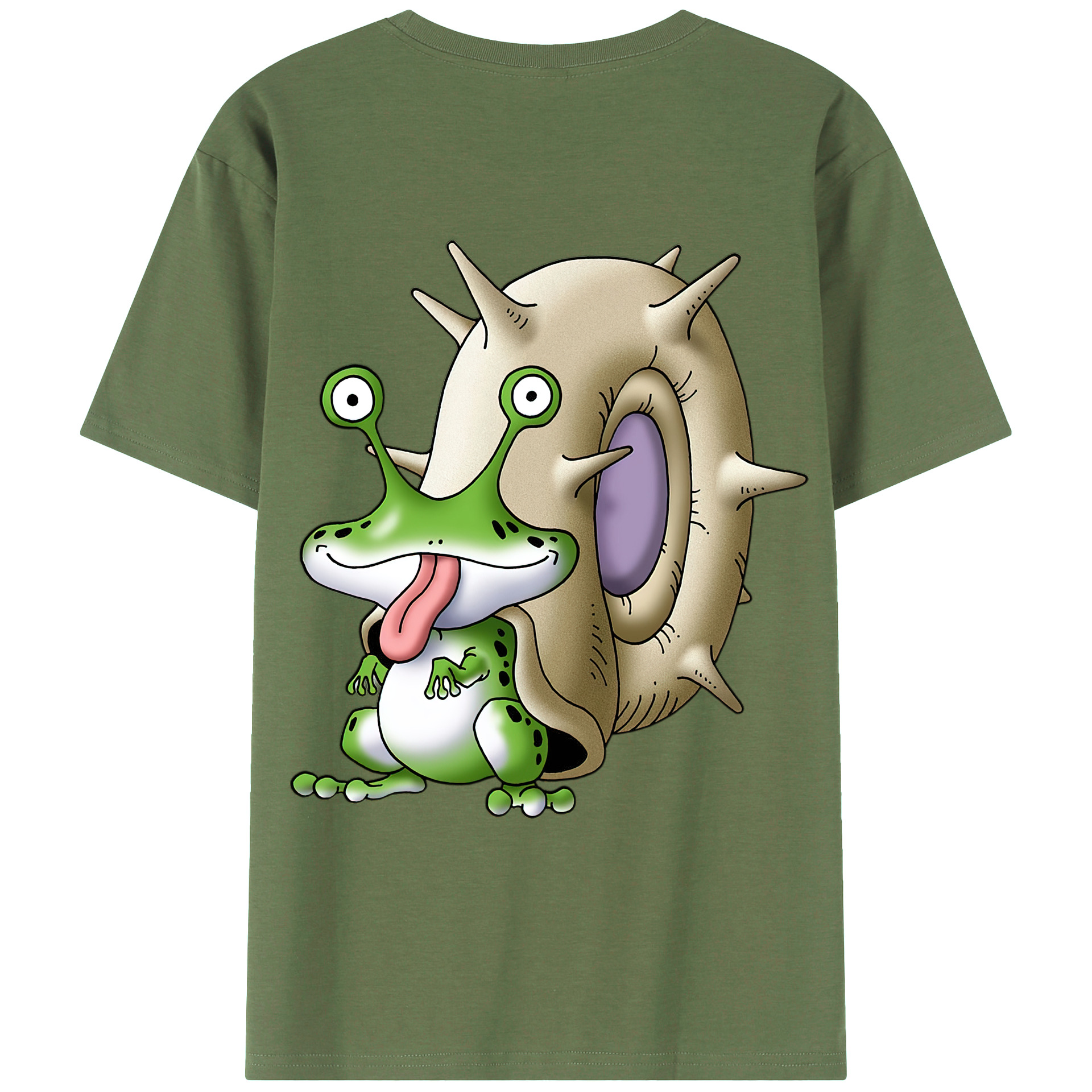 （画像用） ドラゴンクエスト Doragon Kuesuto Dragon Quest 綿100％ メンズ半袖Tシャツ（バックプリント） 通気性